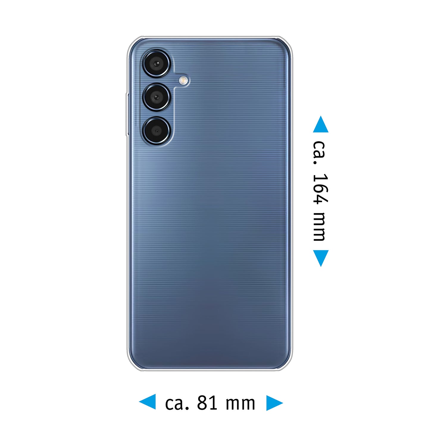 PhoneNatic Case kompatibel mit Samsung Galaxy M35 – Transparent Silikon Hülle crystal-case Cover