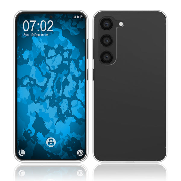 PhoneNatic Case kompatibel mit Samsung Galaxy S23 Plus – Crystal Clear Silikon Hülle crystal-case Cover