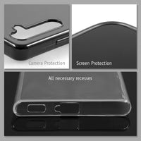 PhoneNatic Case kompatibel mit Samsung Galaxy S23 Plus – Schwarz Silikon Hülle crystal-case Cover