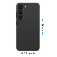 PhoneNatic Case kompatibel mit Samsung Galaxy S23 Plus – Crystal Clear Silikon Hülle crystal-case Cover