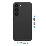 PhoneNatic Case kompatibel mit Samsung Galaxy S23 Plus – Crystal Clear Silikon Hülle crystal-case Cover