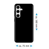 PhoneNatic Case kompatibel mit Samsung Galaxy S24 Plus – Schwarz Silikon Hülle crystal-case Cover