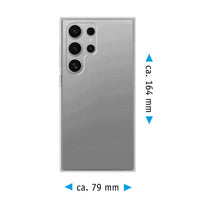 PhoneNatic Case kompatibel mit Samsung Galaxy S25 Ultra – Transparent Silikon Hülle crystal-case Cover