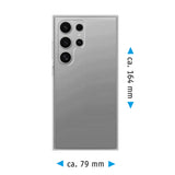 PhoneNatic Case kompatibel mit Samsung Galaxy S25 Ultra – Transparent Silikon Hülle crystal-case Cover
