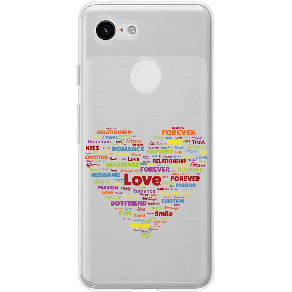 Case für Google Pixel 3 Silikon-Hülle pride Wörter M5 – Ansicht 2