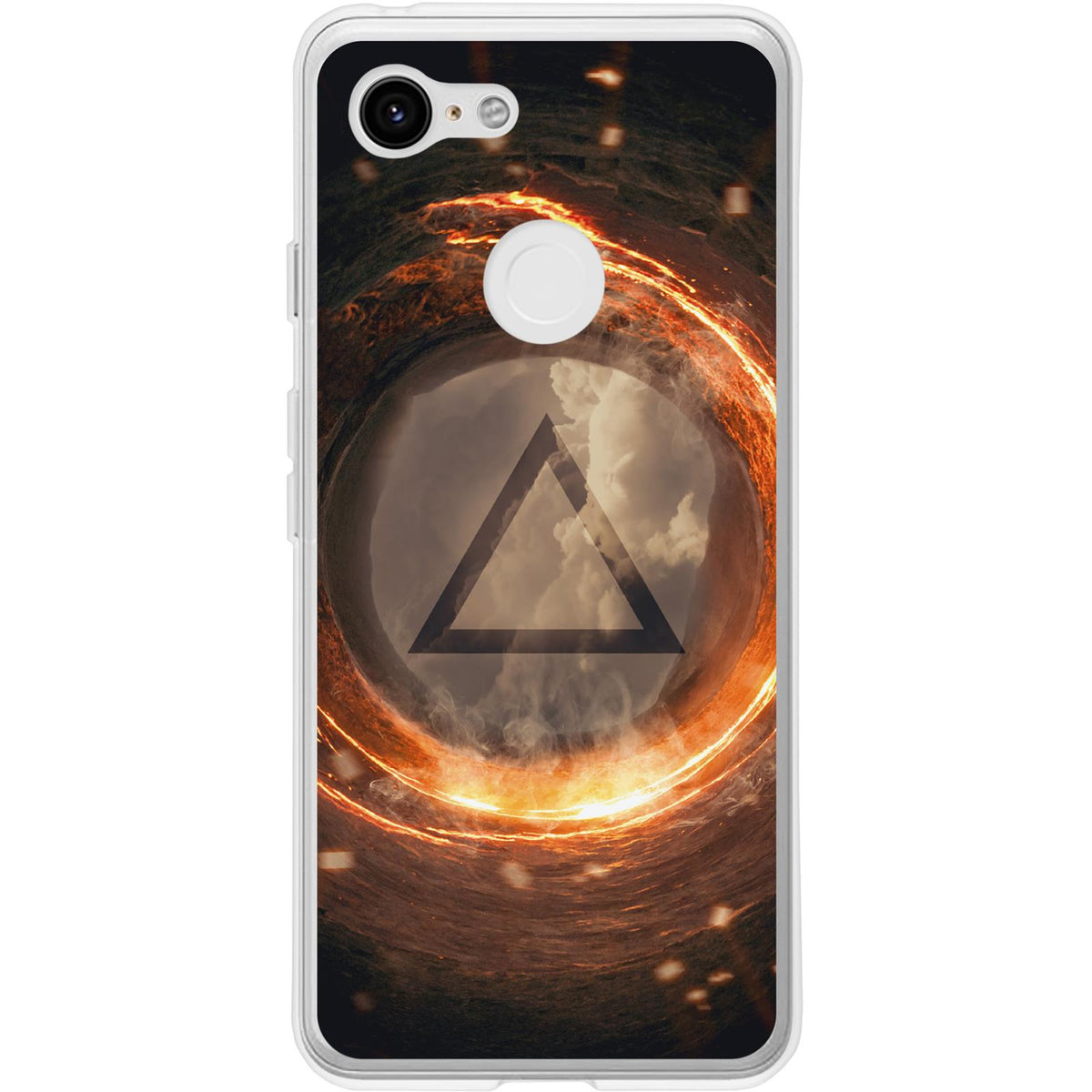 Case für Google Pixel 3 Silikon-Hülle Element Feuer M3 – Ansicht 2