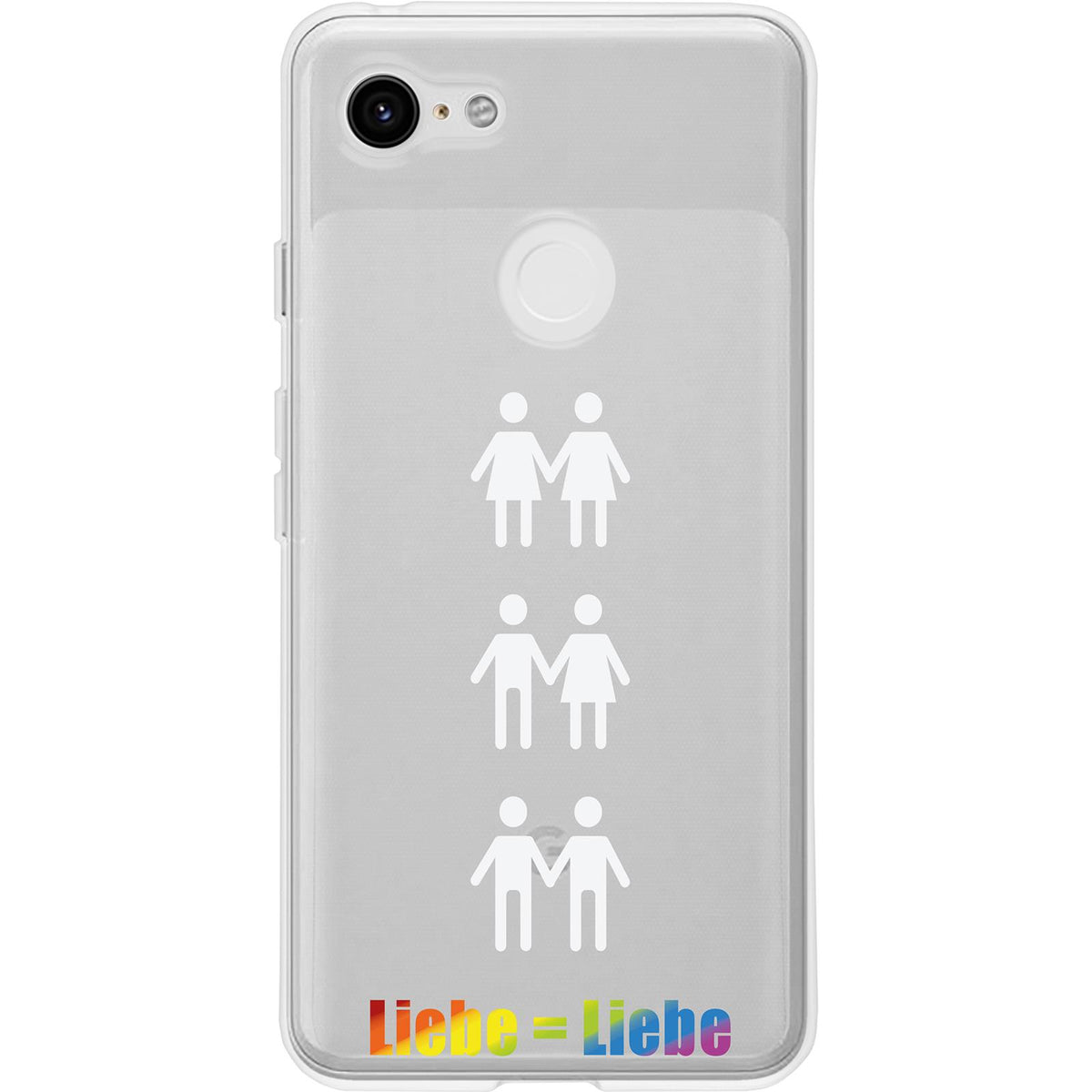 Case für Google Pixel 3 XL Silikon-Hülle pride Beziehung M1 – Ansicht 2