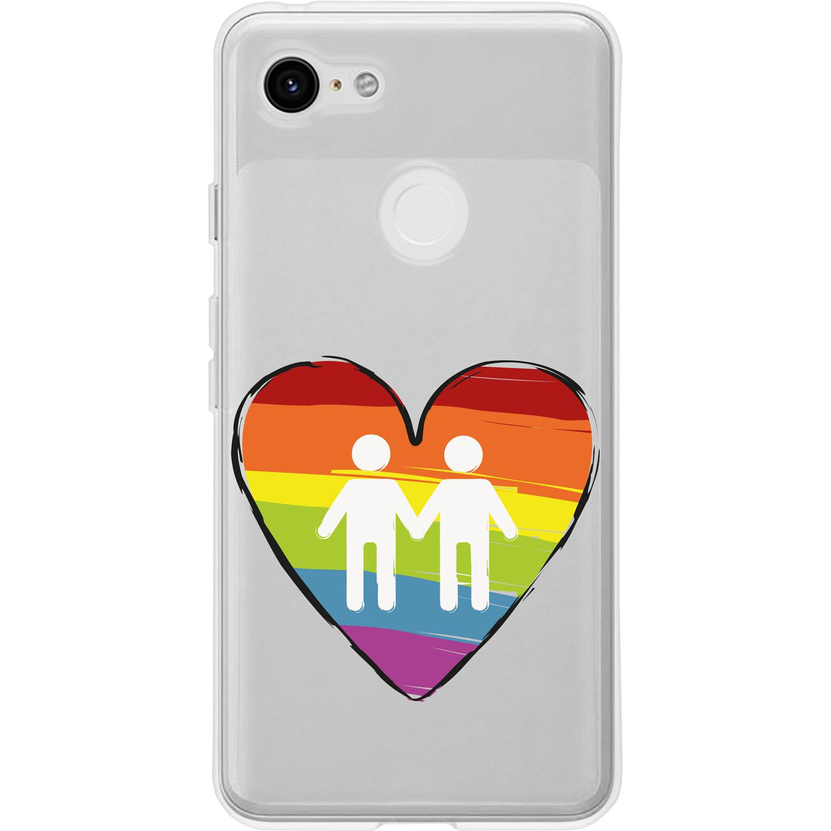 Case für Google Pixel 3 XL Silikon-Hülle pride Männer M3 – Ansicht 2