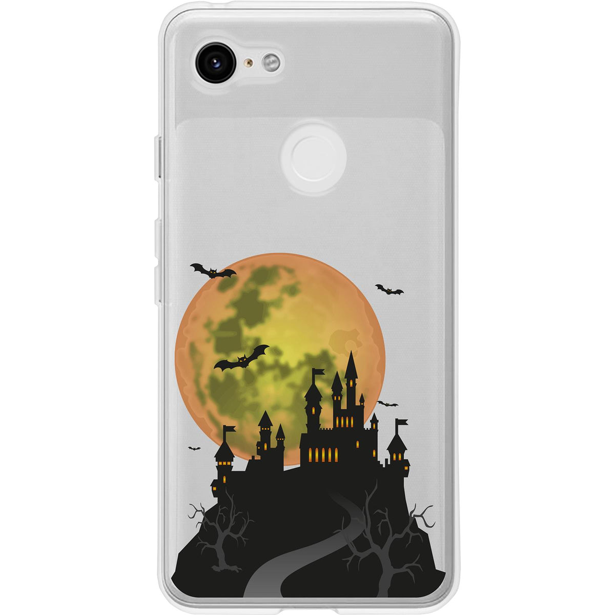 Case für Google Pixel 3 XL Silikon-Hülle Herbst Spukschloss M4 – Ansicht 2