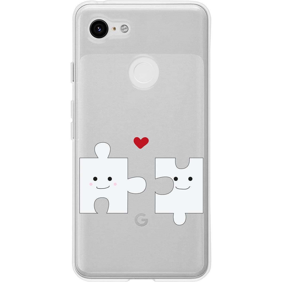 Case für Google Pixel 3 XL Silikon-Hülle in Love Herz M1 – Ansicht 2