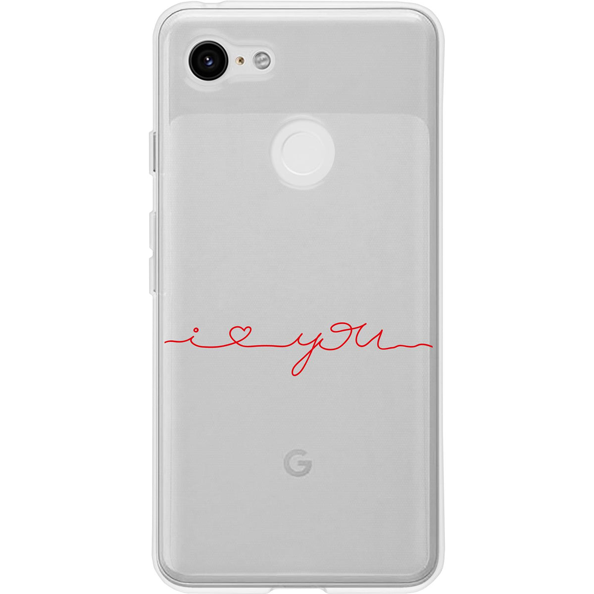 Case für Google Pixel 3 XL Silikon-Hülle in Love Wörter M2 – Ansicht 2