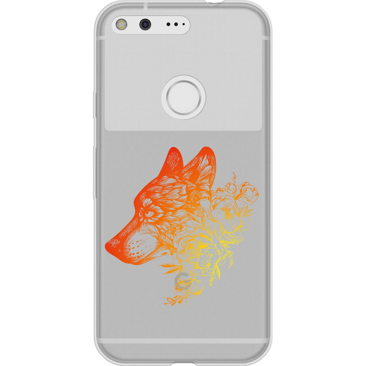 Case für Google Pixel Silikon-Hülle Floral Wolf M3-2 – Ansicht 2