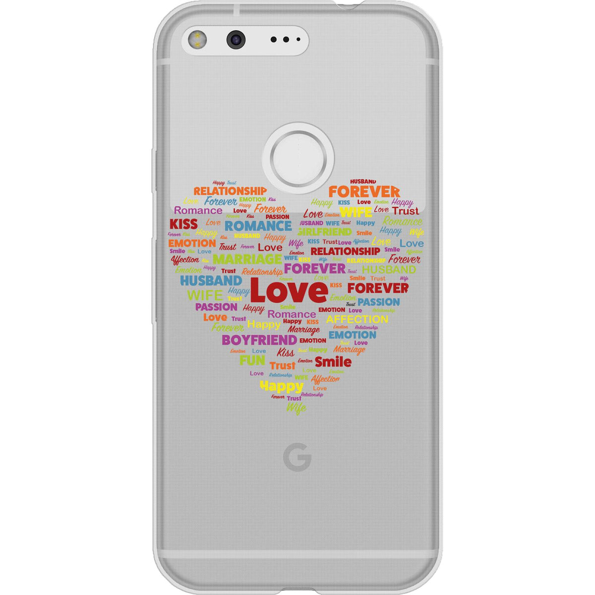 Case für Google Pixel Silikon-Hülle pride Herz M5 – Ansicht 2