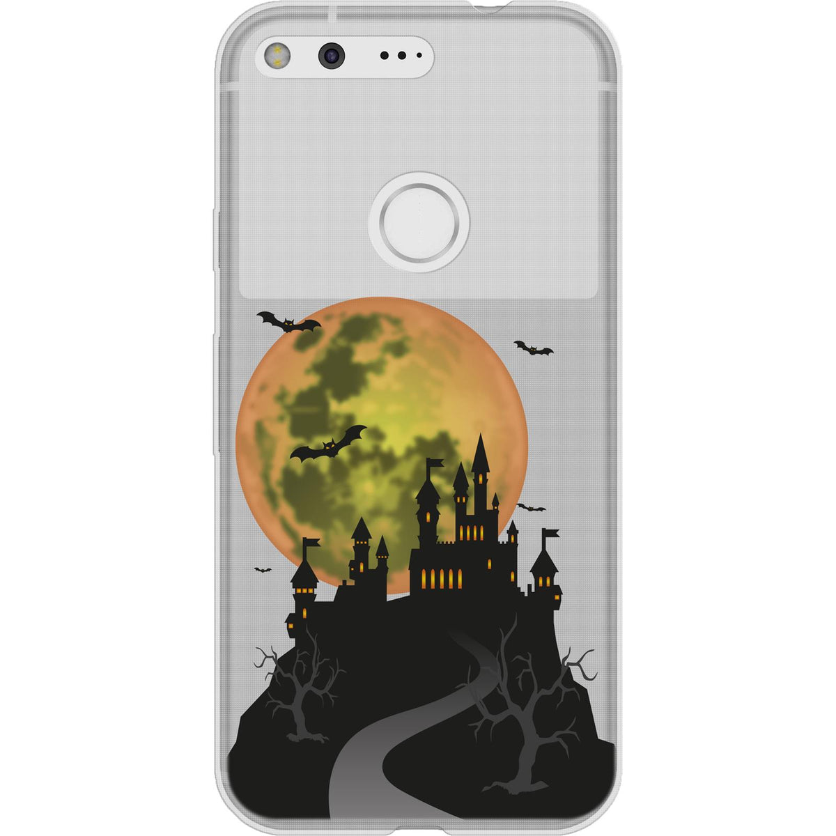 Case für Google Pixel Silikon-Hülle Herbst Spukschloss M4 – Ansicht 2