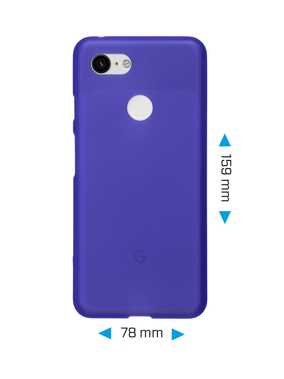 Case für Google Pixel 3 XL - lila Silikon Hülle matt – Ansicht 2