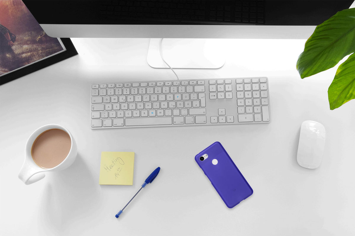 Case für Google Pixel 3 XL - lila Silikon Hülle matt – Ansicht 4