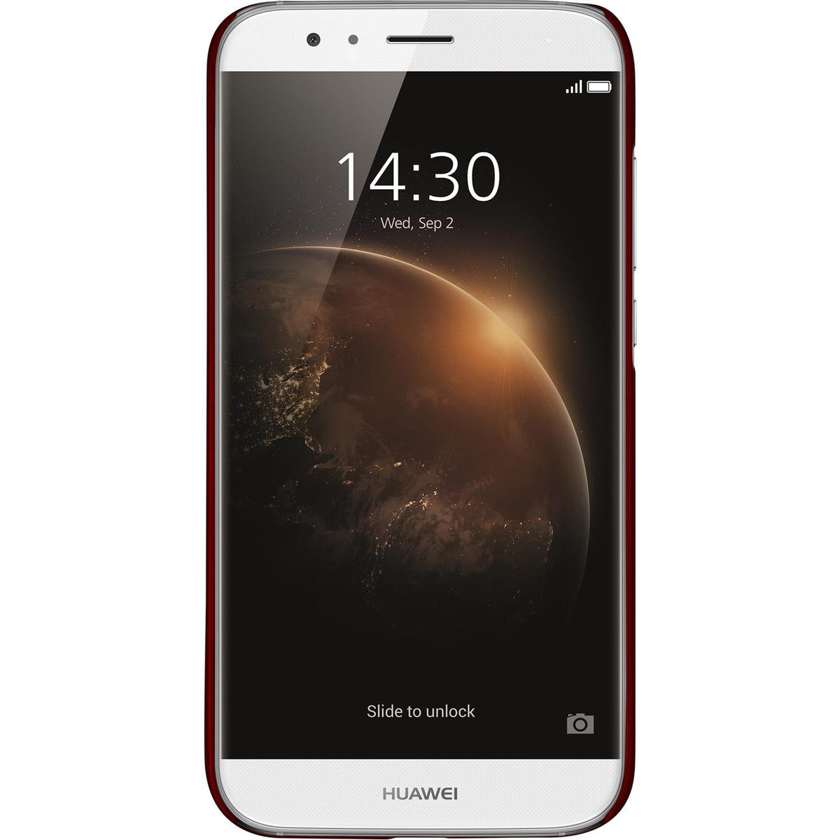 Case für Huawei G8 - Hülle rot gummiert Hard-case – Ansicht 2
