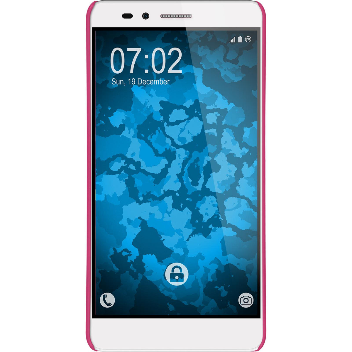 Case für Huawei Honor 5X - Hülle pink gummiert Hard-case – Ansicht 2