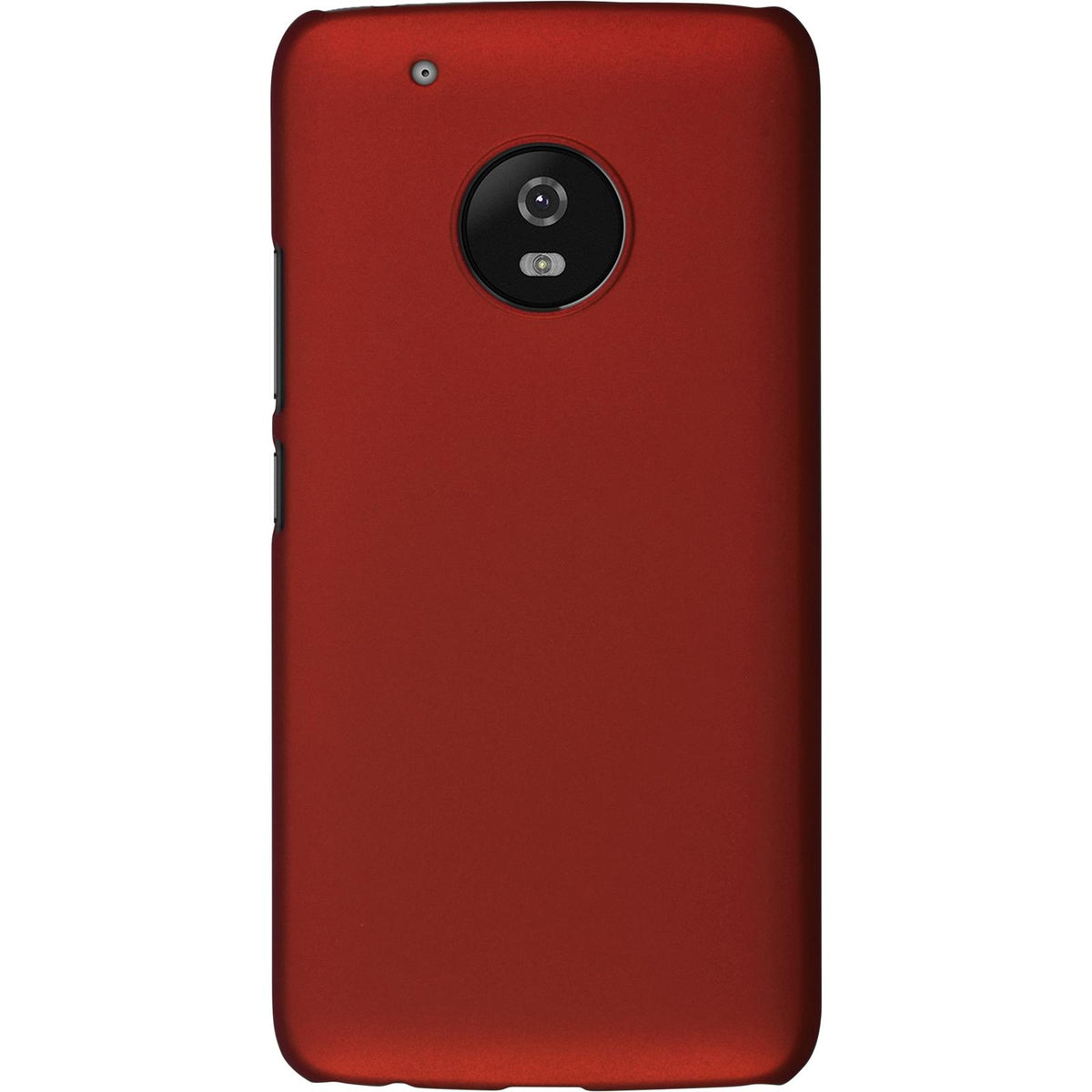 Case für Lenovo Moto G5 Plus - Hülle rot gummiert Hard-case – Ansicht 3