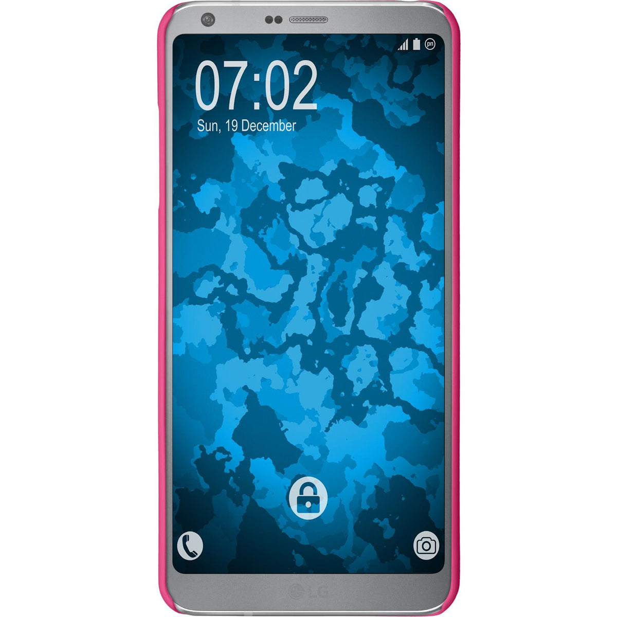 Case für LG G6 - Hülle pink gummiert Hard-case – Ansicht 2