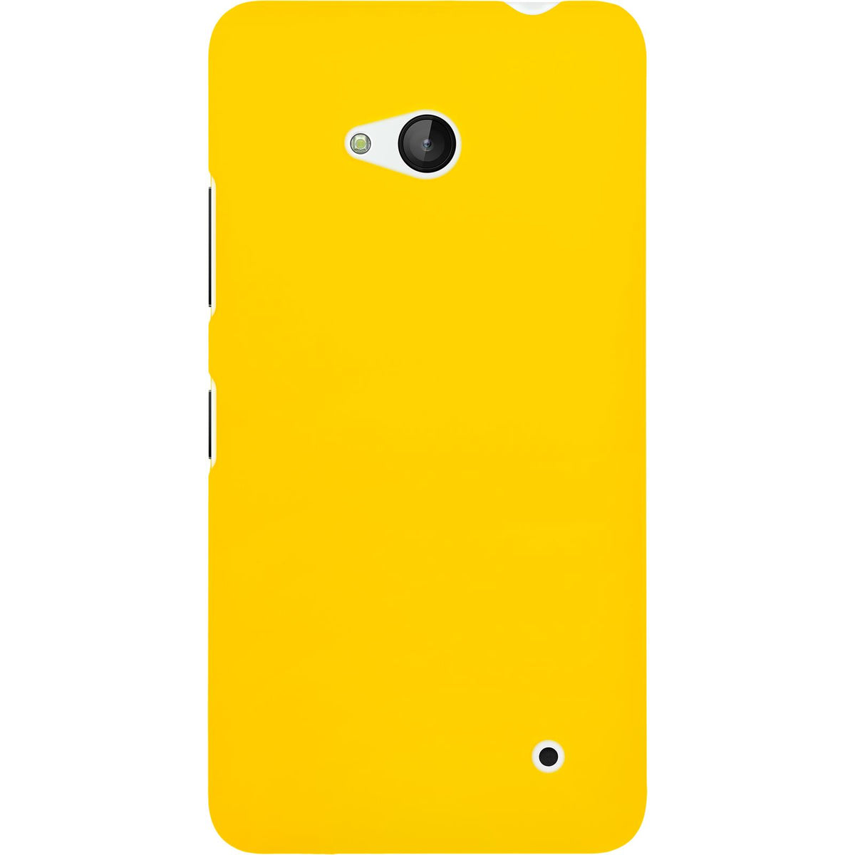 Case für Microsoft Lumia 640 - Hülle gelb gummiert Hard-case – Ansicht 3