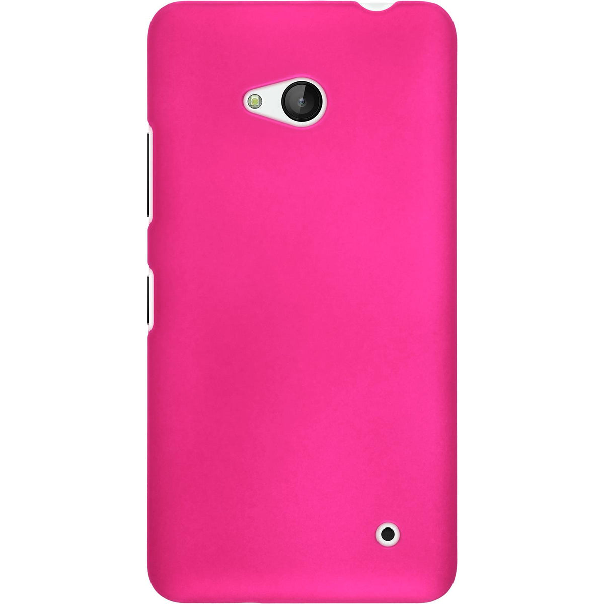Case für Microsoft Lumia 640 - Hülle pink gummiert Hard-case – Ansicht 3