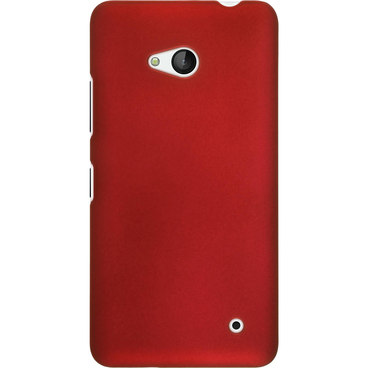 Case für Microsoft Lumia 640 - Hülle rot gummiert Hard-case – Ansicht 3