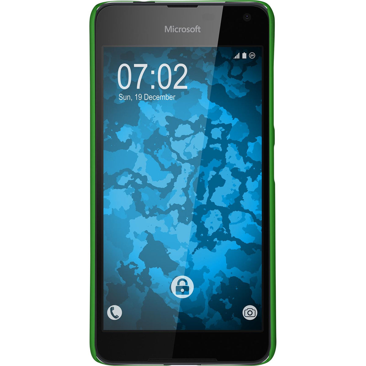 Case für Microsoft Lumia 650 - Hülle grün gummiert Hard-case – Ansicht 2