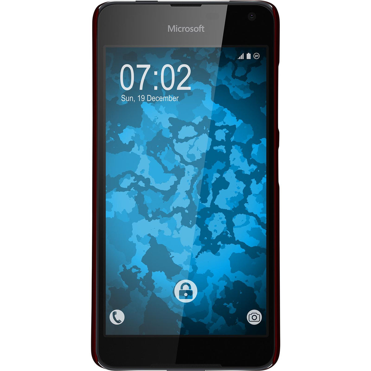 Case für Microsoft Lumia 650 - Hülle rot gummiert Hard-case – Ansicht 2