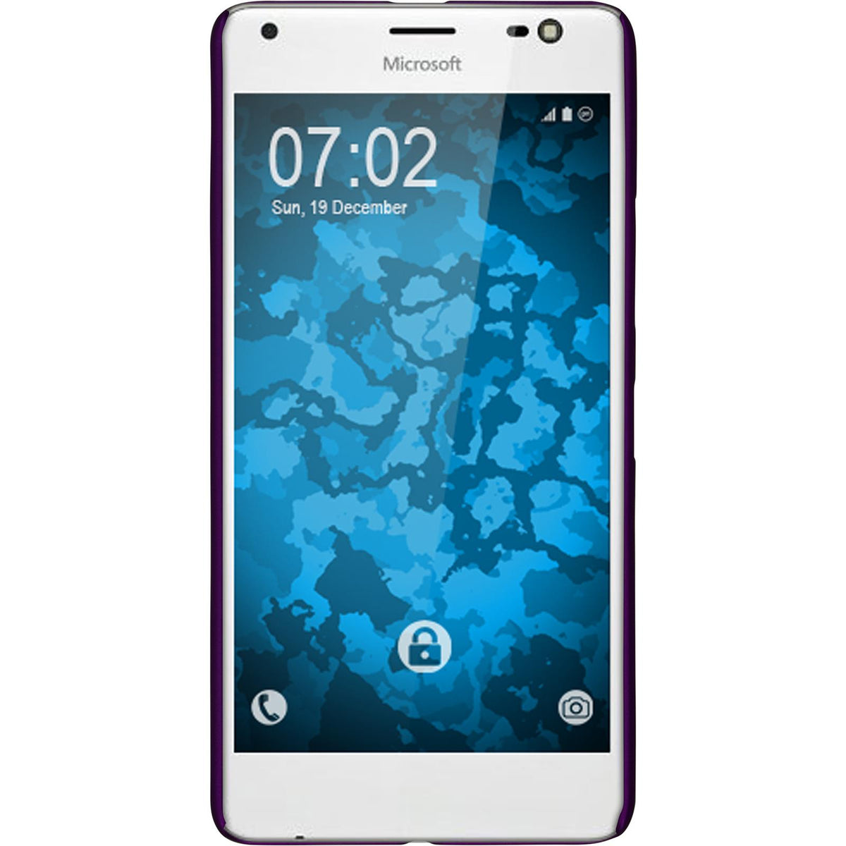 Case für Microsoft Lumia 850 - Hülle lila gummiert Hard-case – Ansicht 2