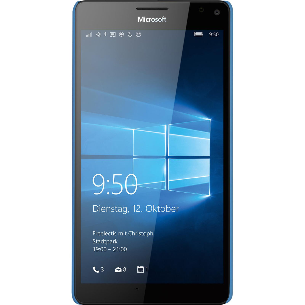 Case für Microsoft Lumia 950 XL - Hülle hellblau gummiert Hard-case – Ansicht 2
