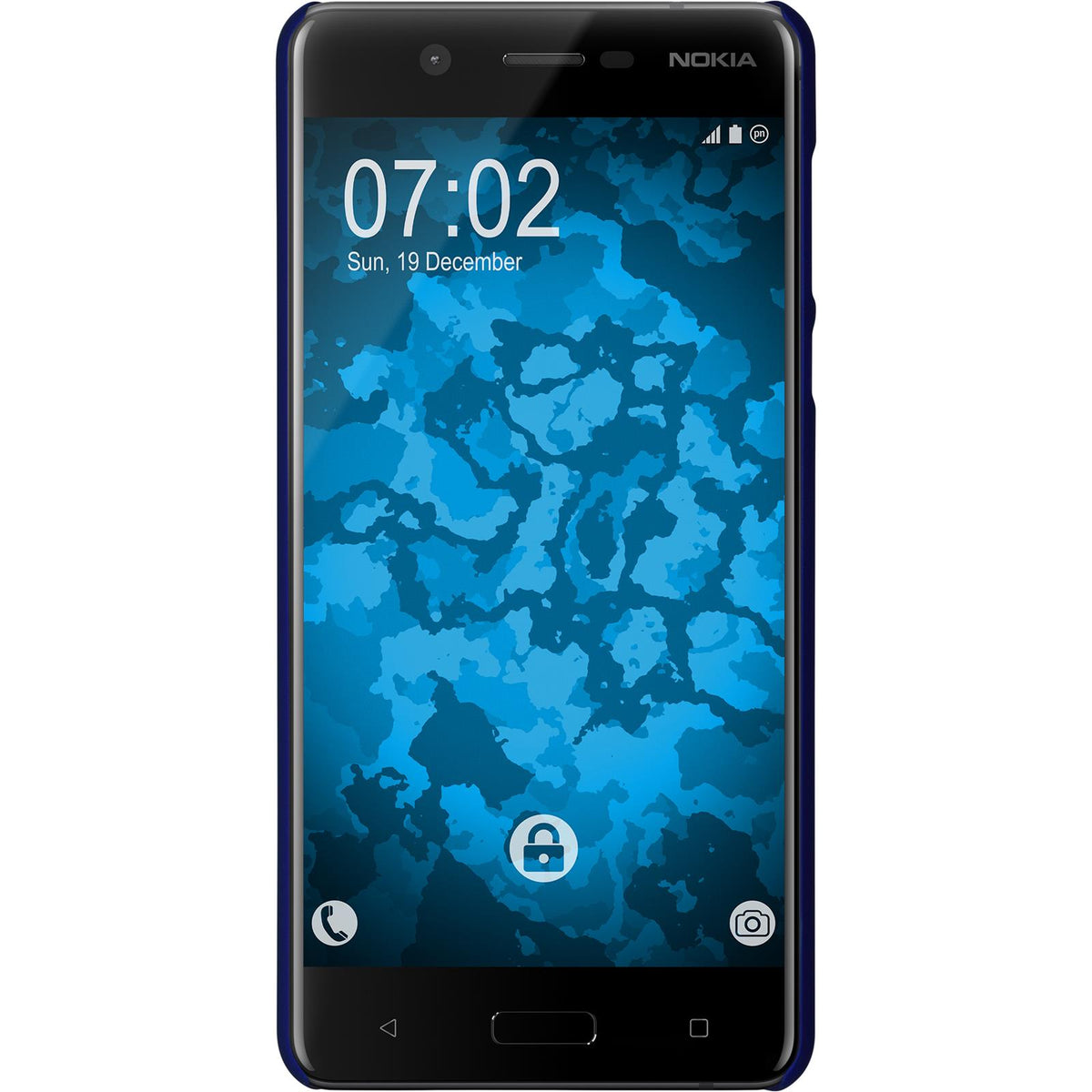 Case für Nokia 5 Hülle blau gummiert Hard-case für 5 – Ansicht 2