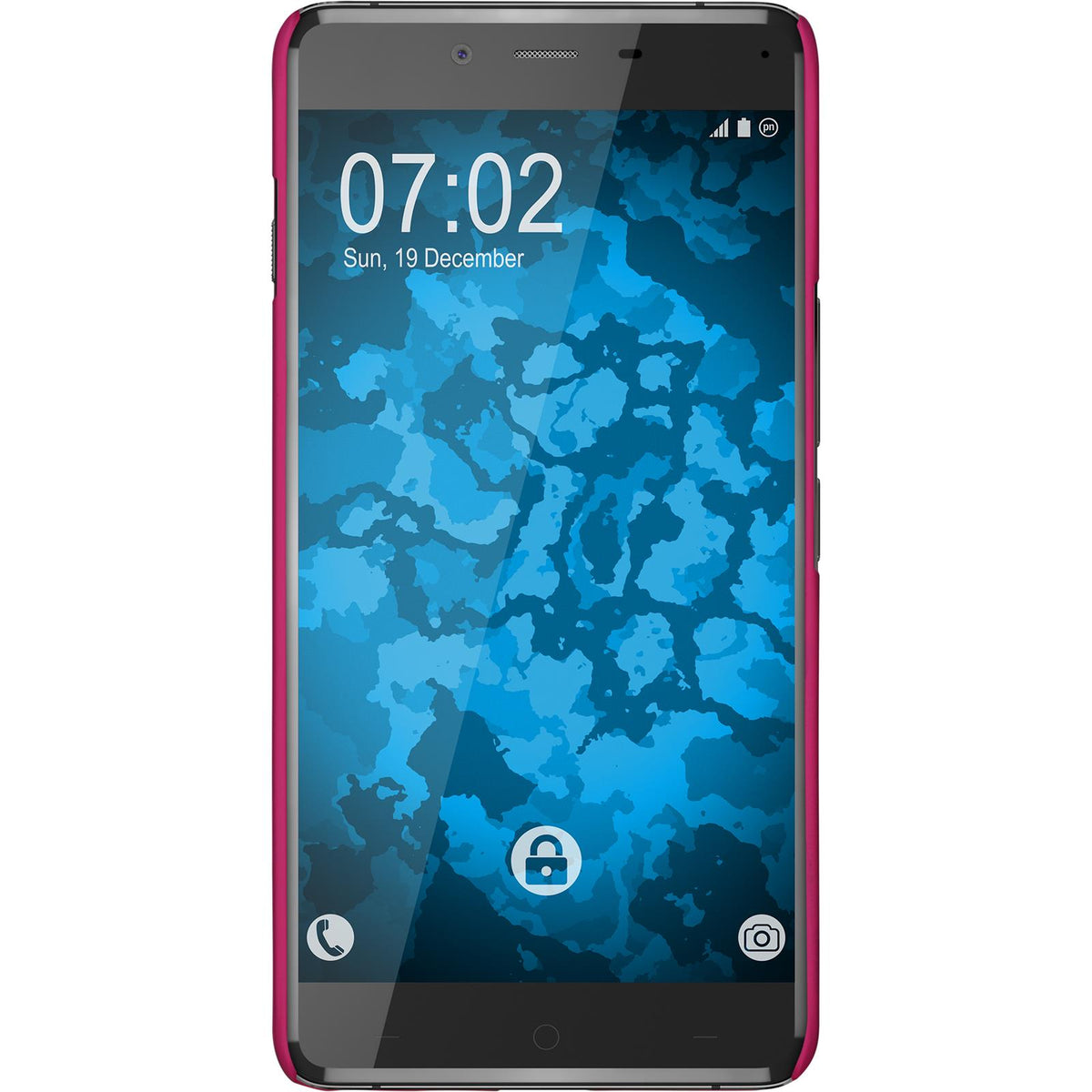 Case für OnePlus X - Hülle pink gummiert Hard-case – Ansicht 2