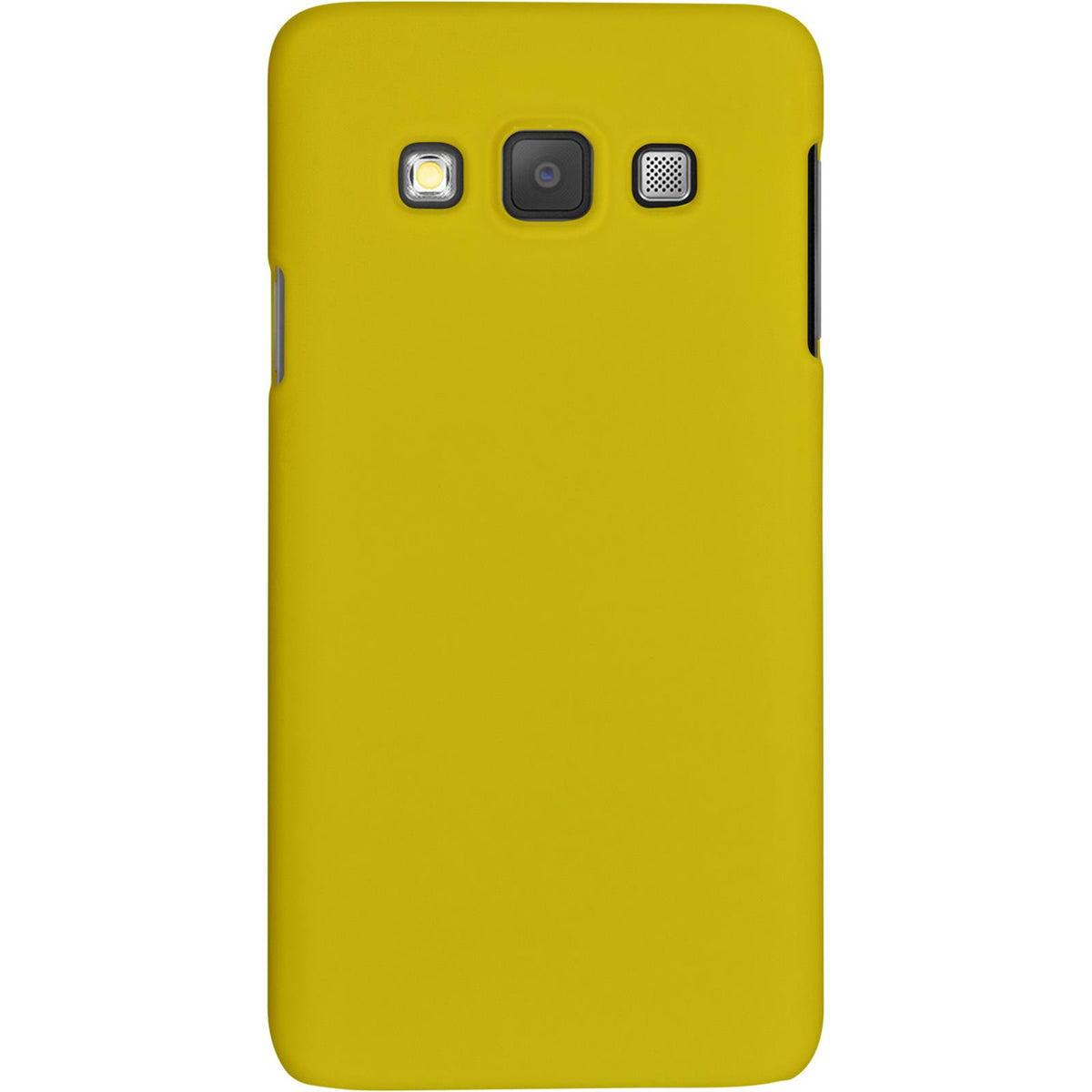 Case für Samsung Galaxy A3 (A300) - Hülle gelb gummiert Hard-case – Ansicht 3