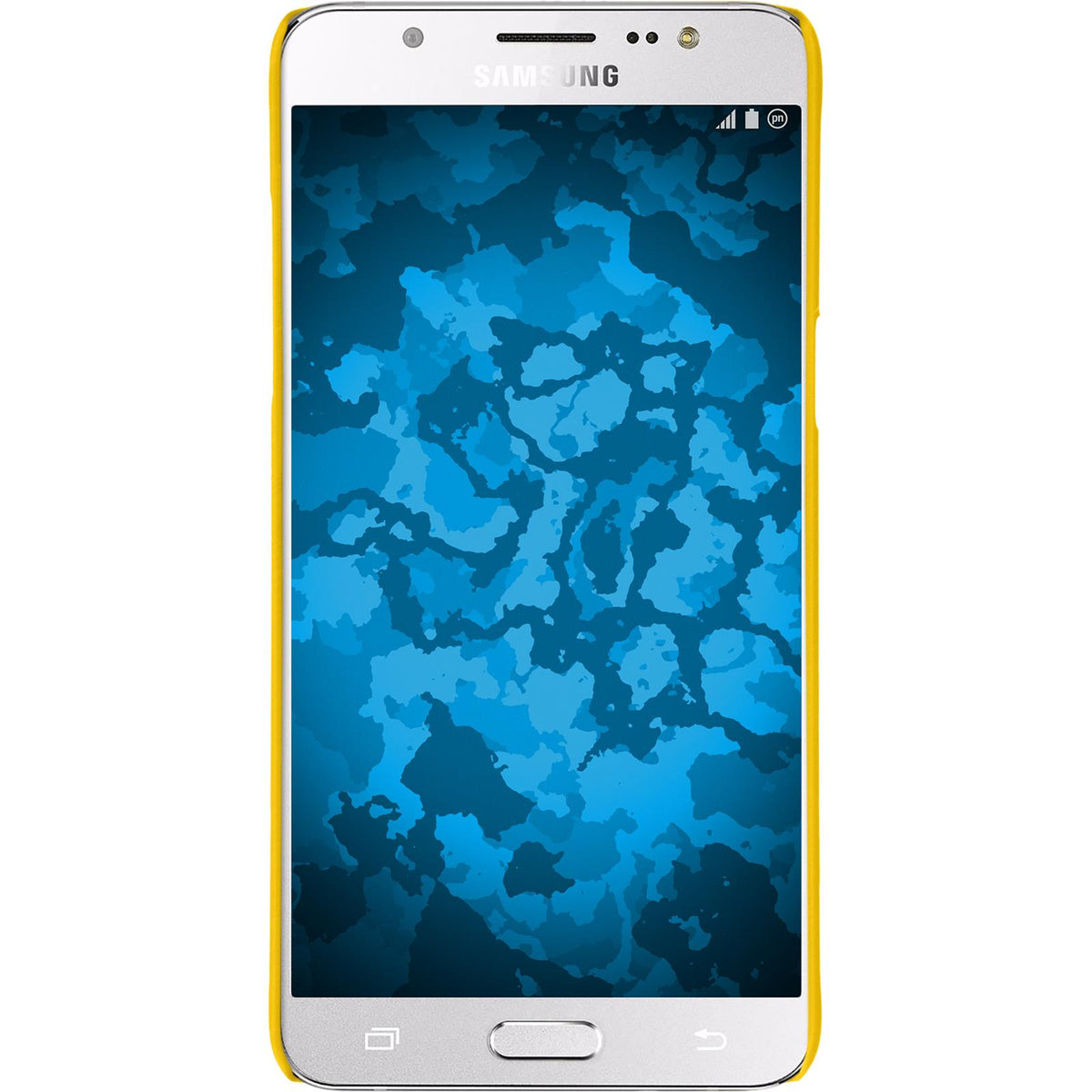 Case für Samsung Galaxy J5 (2016) J510 - Hülle gelb gummiert Hard-case – Ansicht 2