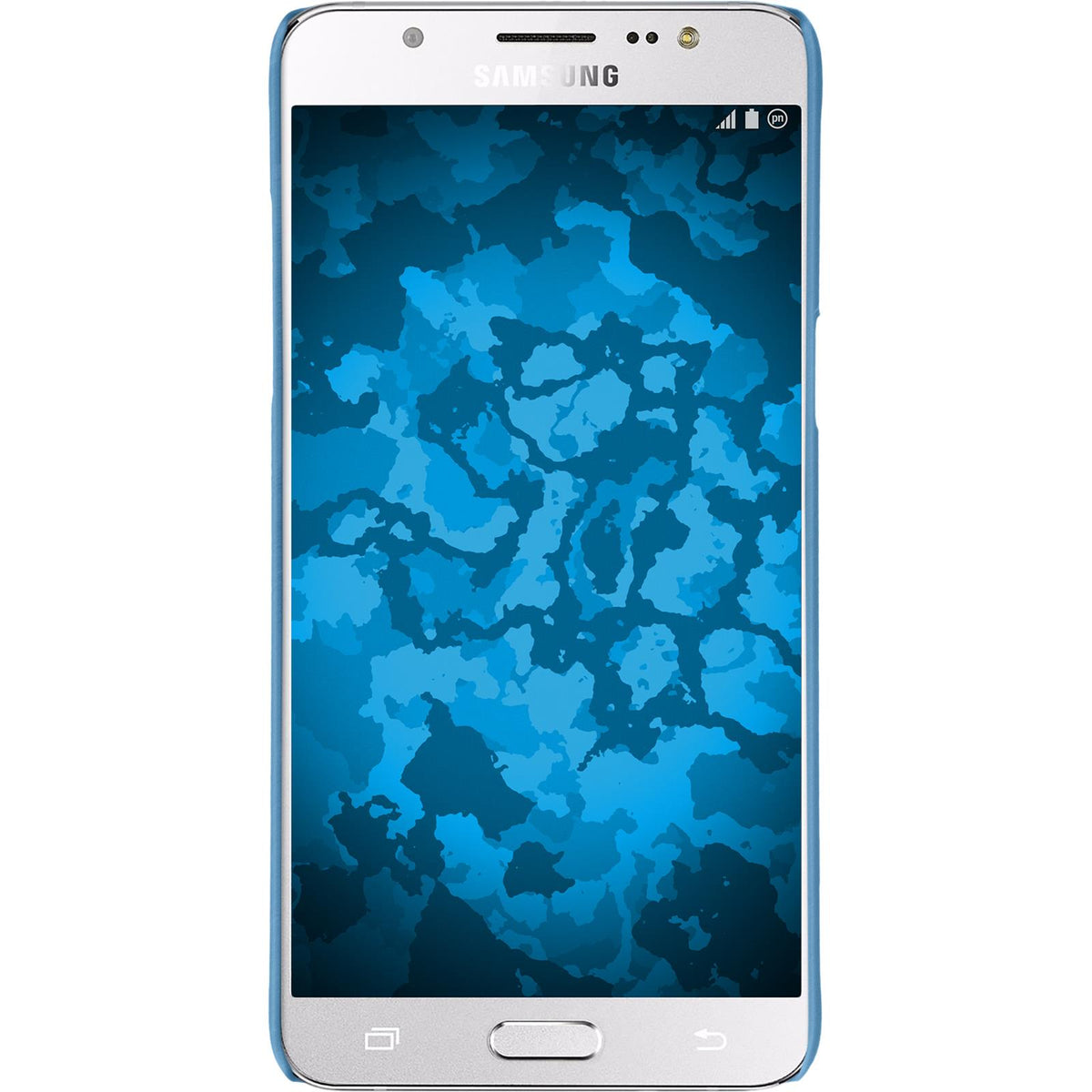 Case für Samsung Galaxy J5 (2016) J510 - Hülle hellblau gummiert Hard-case – Ansicht 2
