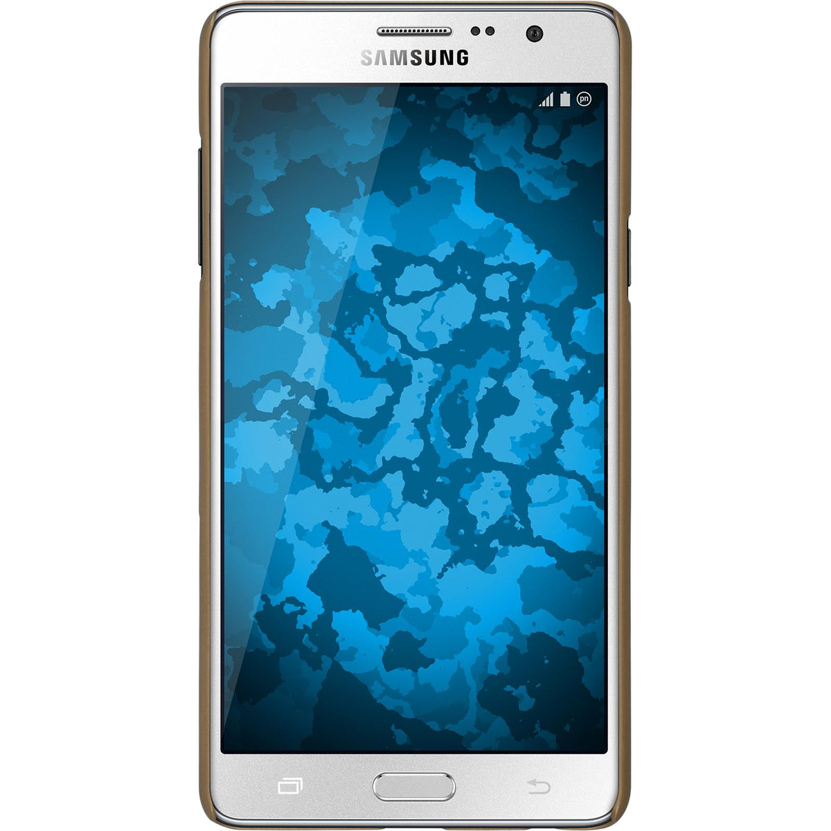 Case für Samsung Galaxy On7 - Hülle gold gummiert Hard-case – Ansicht 2