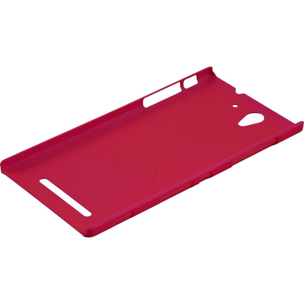 Case für Sony Xperia C3 - Hülle pink gummiert Hard-case – Ansicht 4