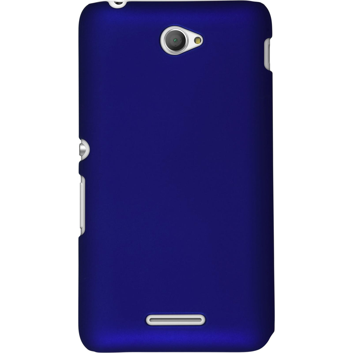 Case für Sony Xperia E4 - Hülle blau gummiert Hard-case – Ansicht 3