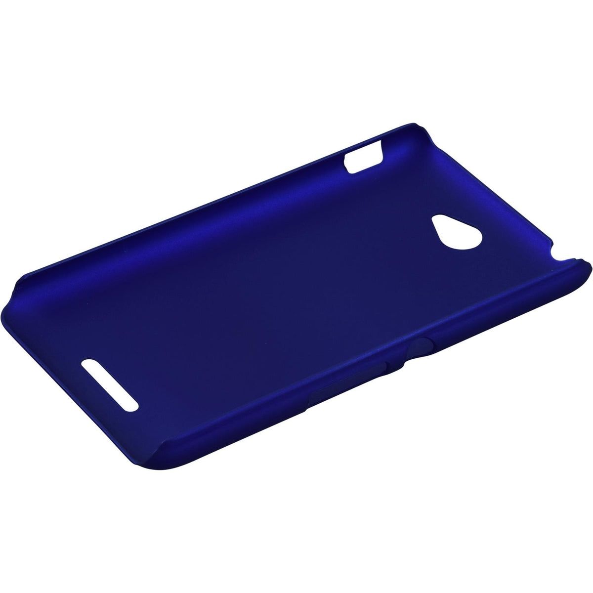 Case für Sony Xperia E4 - Hülle blau gummiert Hard-case – Ansicht 4