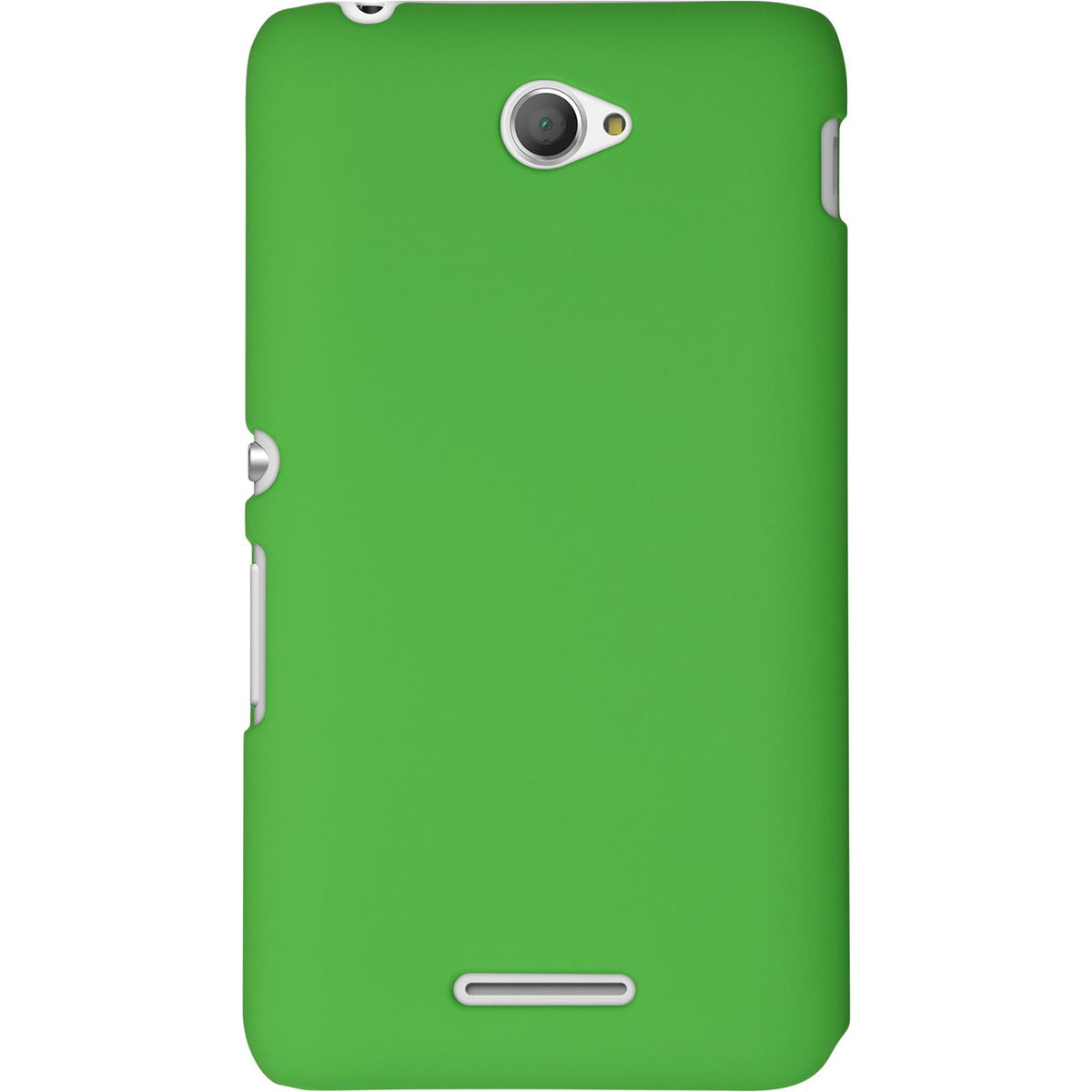 Case für Sony Xperia E4 - Hülle grün gummiert Hard-case – Ansicht 3