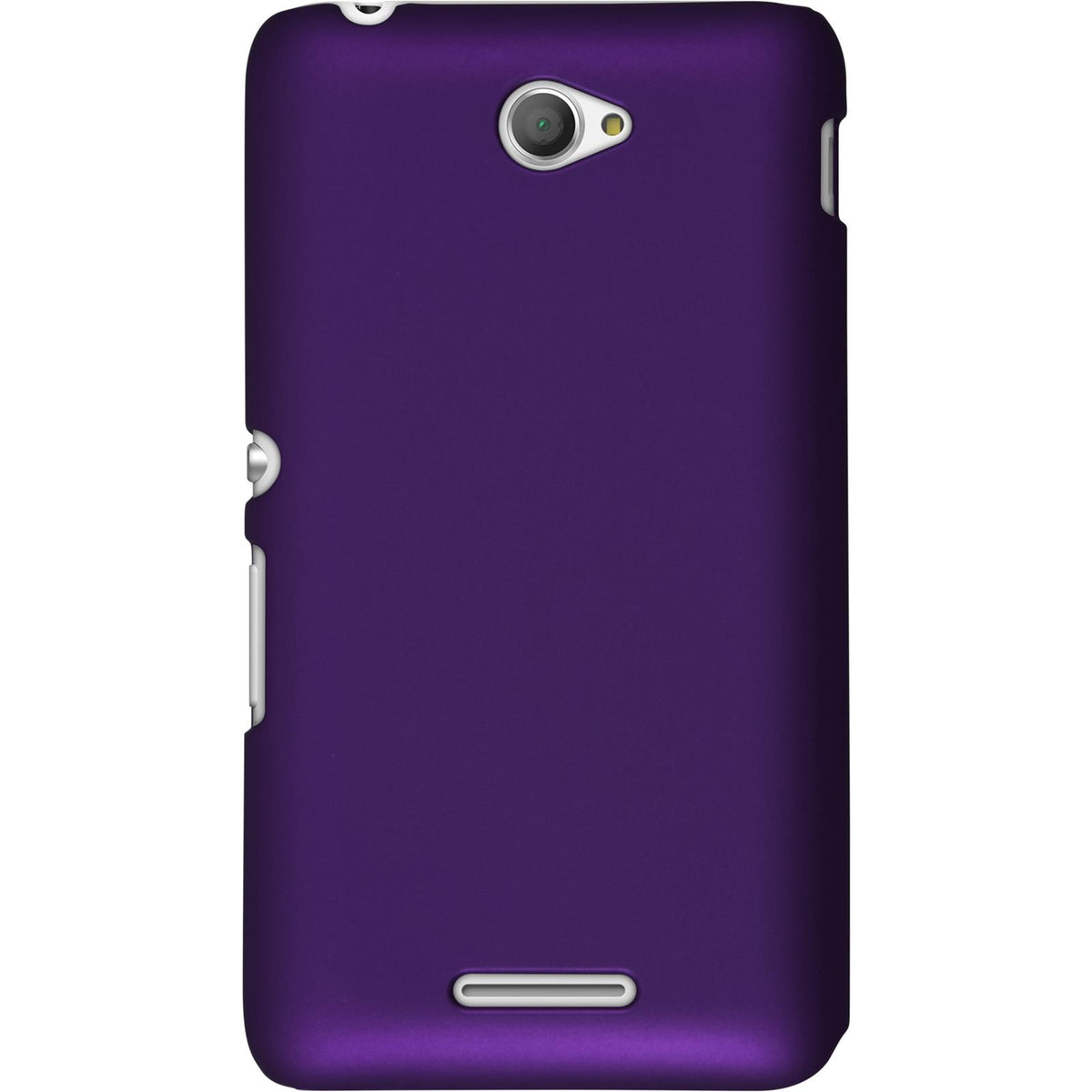 Case für Sony Xperia E4 - Hülle lila gummiert Hard-case – Ansicht 3