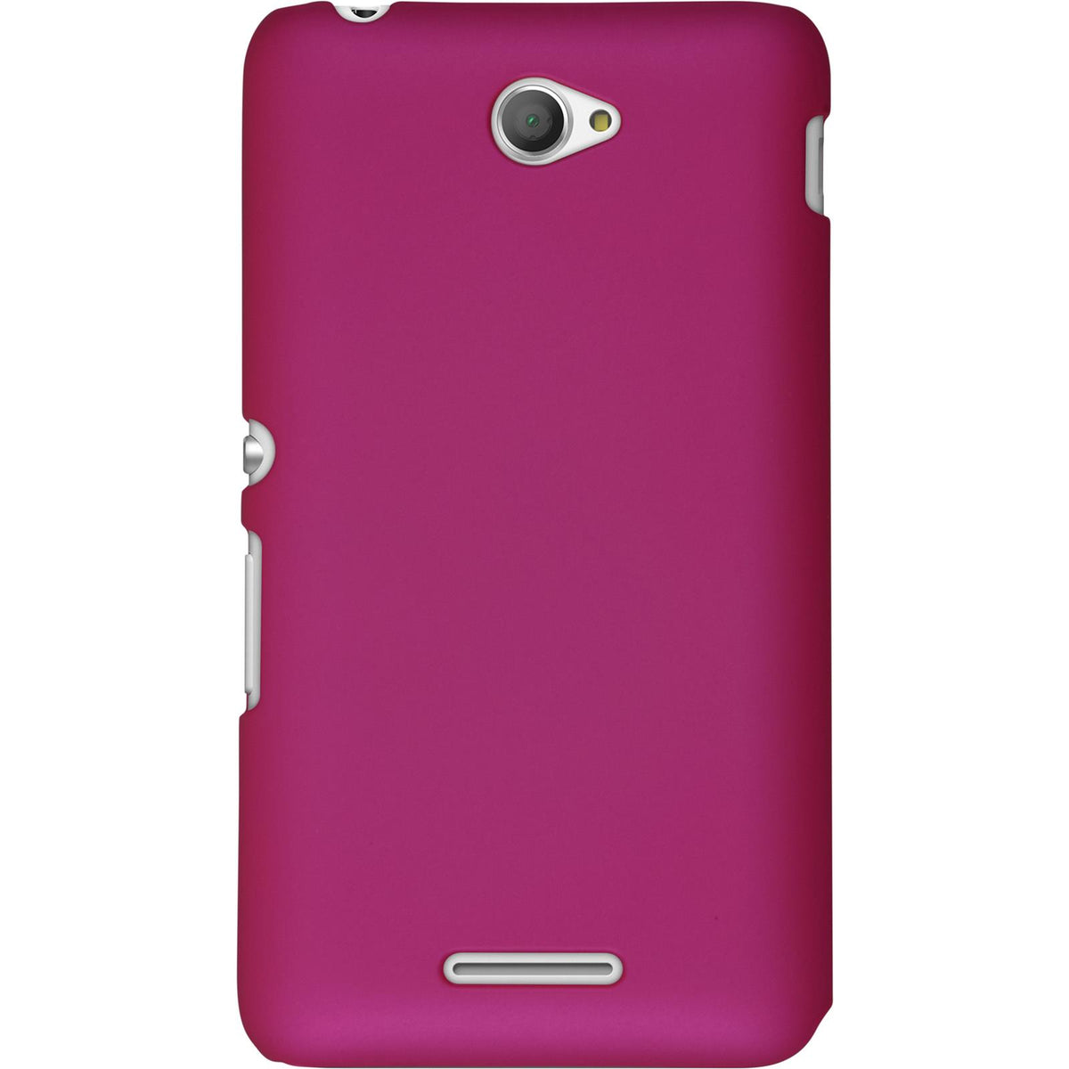 Case für Sony Xperia E4 - Hülle pink gummiert Hard-case – Ansicht 3