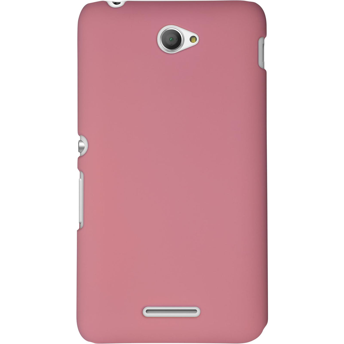 Case für Sony Xperia E4 - Hülle rosa gummiert Hard-case – Ansicht 3