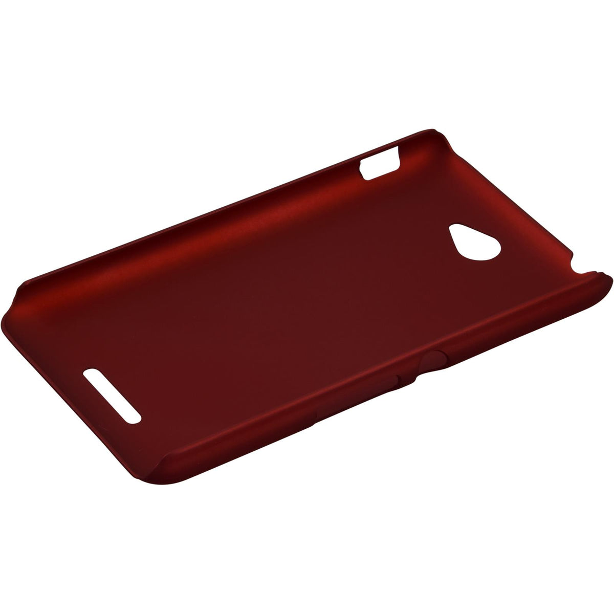 Case für Sony Xperia E4 - Hülle rot gummiert Hard-case – Ansicht 4