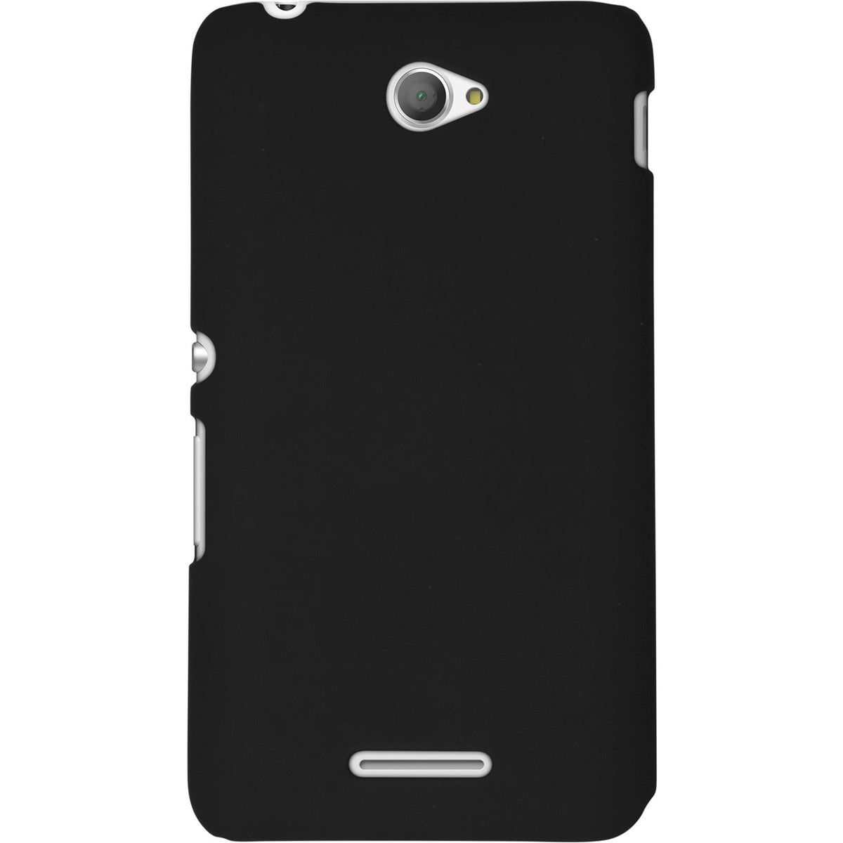 Case für Sony Xperia E4 - Hülle schwarz gummiert Hard-case – Ansicht 3