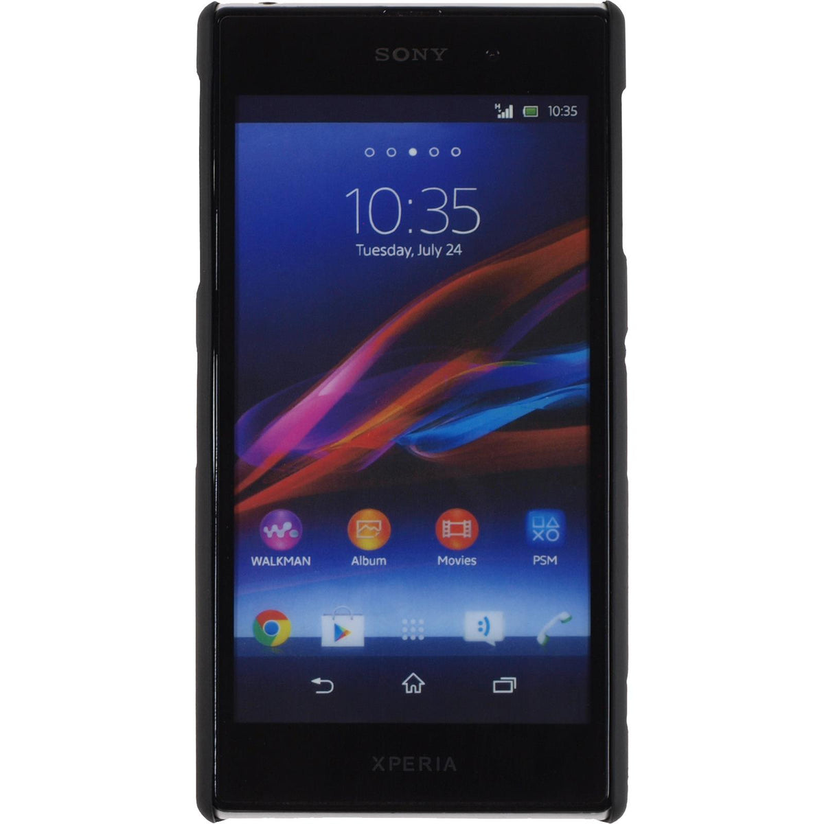 Case für Sony Xperia Z1 - Hülle schwarz gummiert Hard-case – Ansicht 2