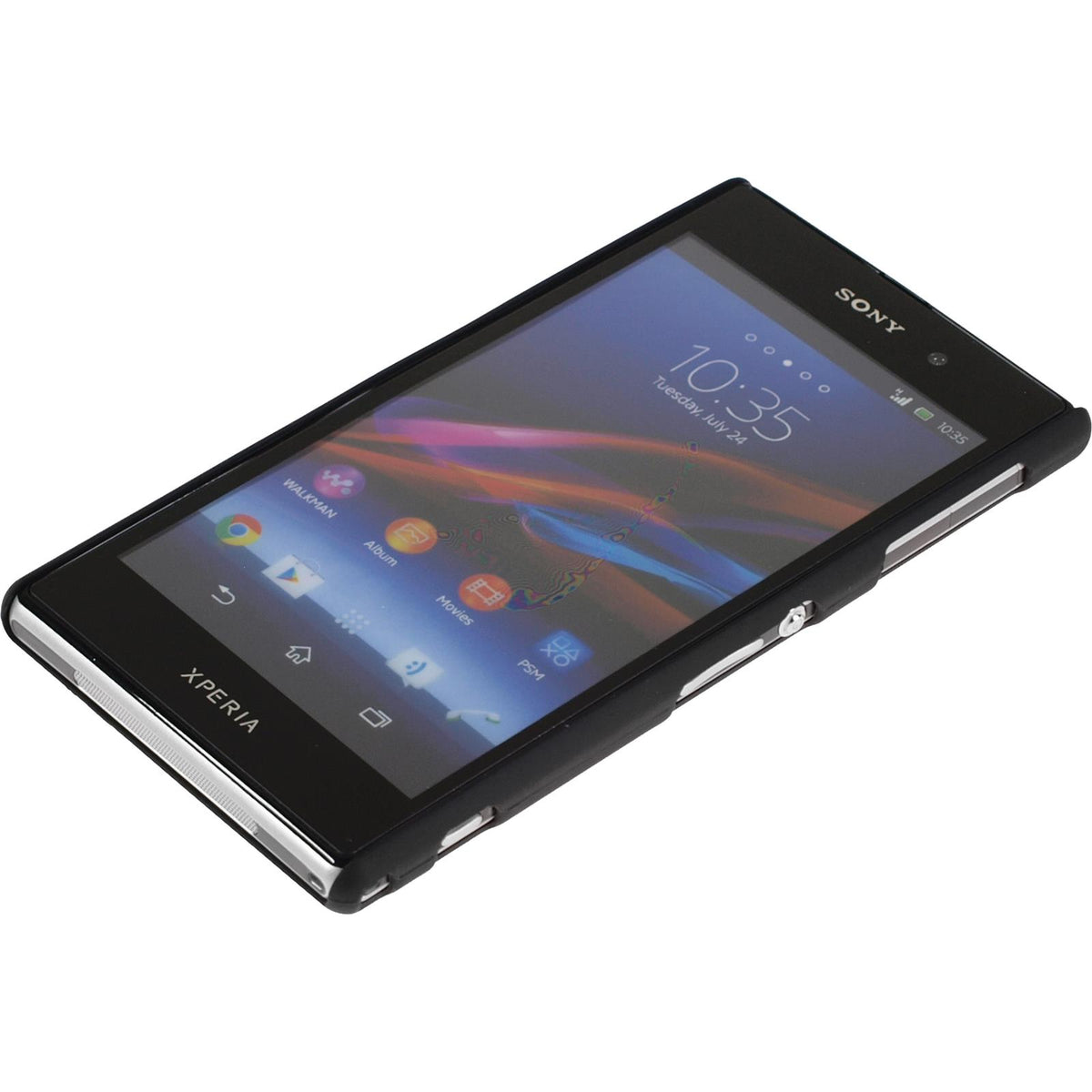Case für Sony Xperia Z1 - Hülle schwarz gummiert Hard-case – Ansicht 4
