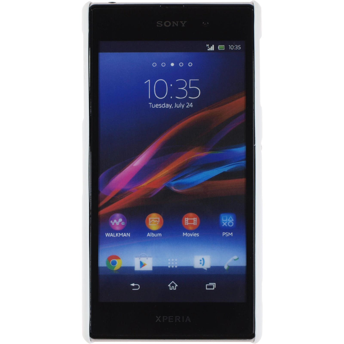 Case für Sony Xperia Z1 - Hülle weiß gummiert Hard-case – Ansicht 2