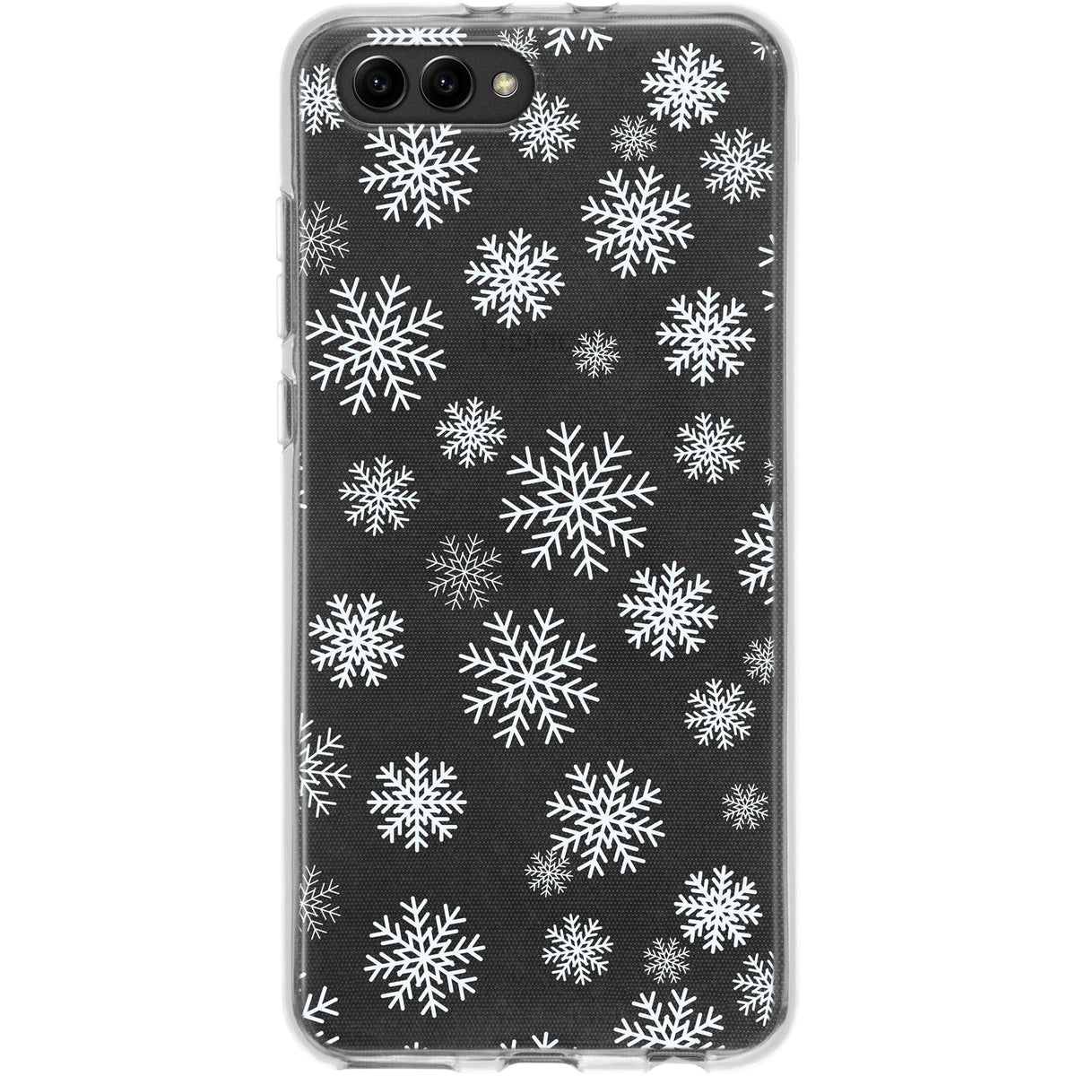 Case für Huawei Honor View 10 Silikon-Hülle X Mas Weihnachten Schneeflocken M2 – Ansicht 2